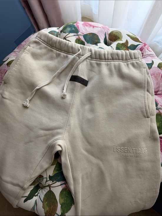 Fear of God Pants - Fear of God Essentials Kids Cream/Tan Sweatpants